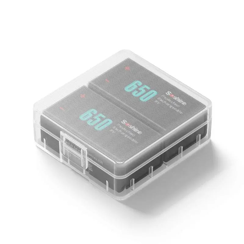 9V Battery Holder Transparent Plastic Storage Boxes Durable Cell Qme