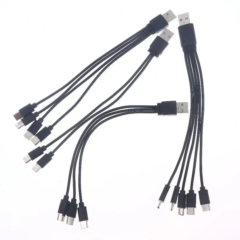 1 USB Type-c Splitter Adapter Cable 2 3 4 5 Port C Multiple Charging Qme