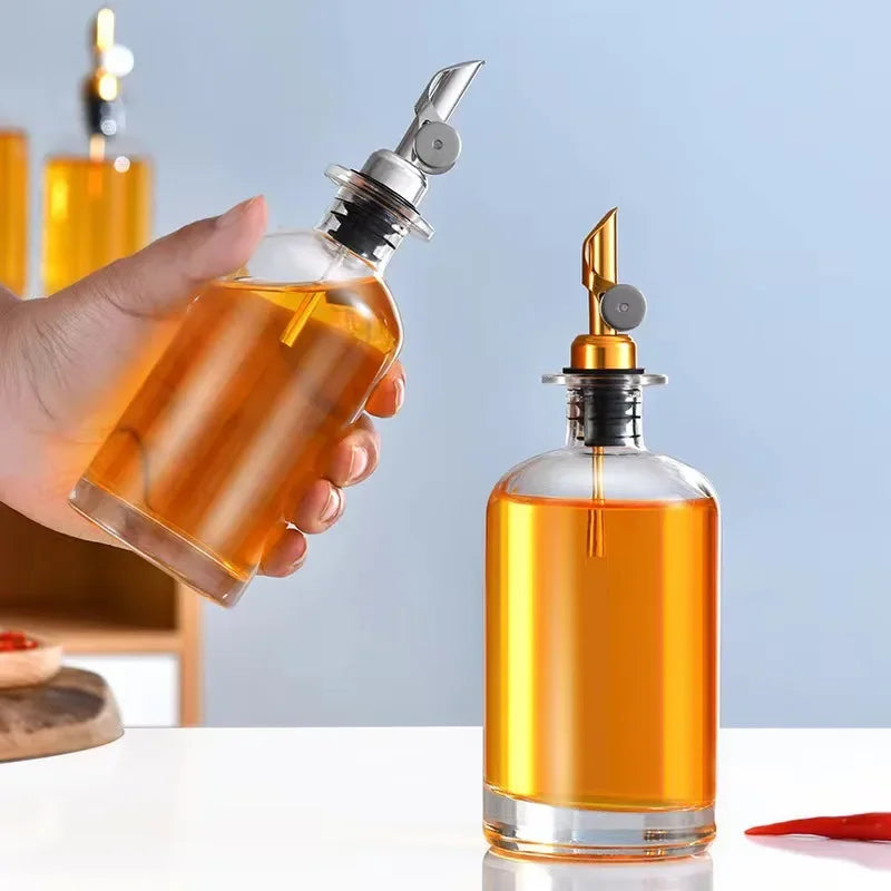 Glass Olive Oil Dispenser Bottle Seasoning Bottle Vinegar Bottle Condiment Container for Home Kitchen Stuff Kitchen Gadgets Qme