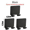 Bathroom Adhesive Wall Hook Hanging Hooks Wall Coat Rack Hanger Stickers Non Punching Shaver Holder Storage Hook Razor Rack Wall Qme Black 3PCS