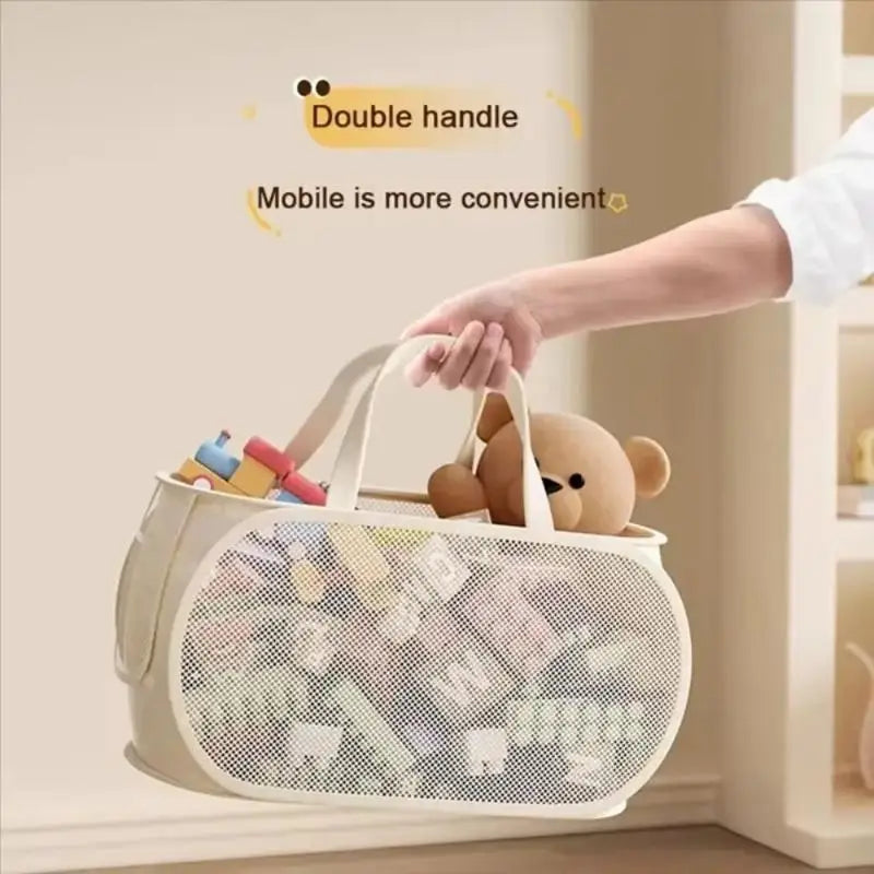 Multifunctional Children's Toys Storage Basket Large Capacity Laundry Qme