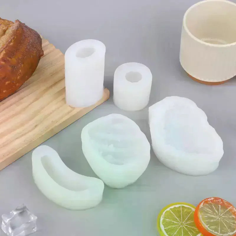 3D Fruit Silicone Mold Mango Banana Duria Lychee For Candle Aromatherapy Craft Making Cake Chocolate Fondant Baking Mold Qme