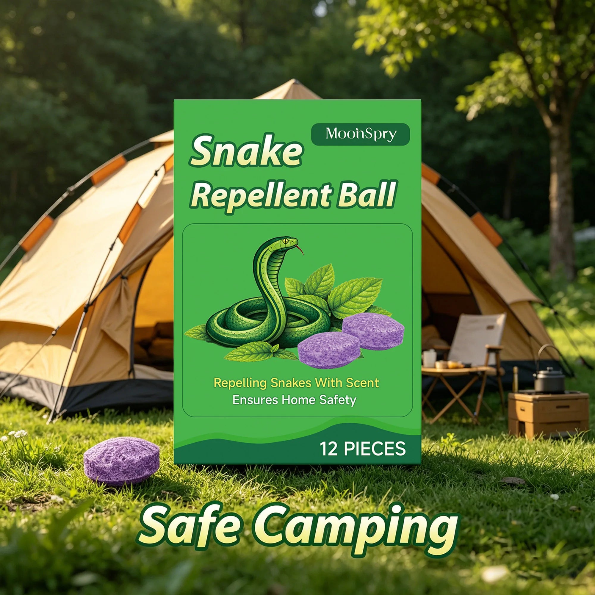 Outdoor Snake Repellent Snake Deterrent Set Repelling Snakes Long-Lasting Protection Natural Smell Pet & Kid Safe Pest Deterrent Qme