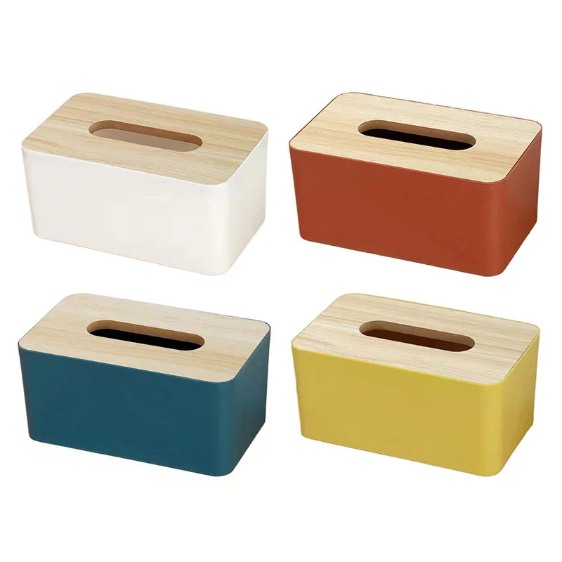 Plastic Tissue Box Simple And Creative Multi-Functional Tissue Storage Box For Home Use Qme