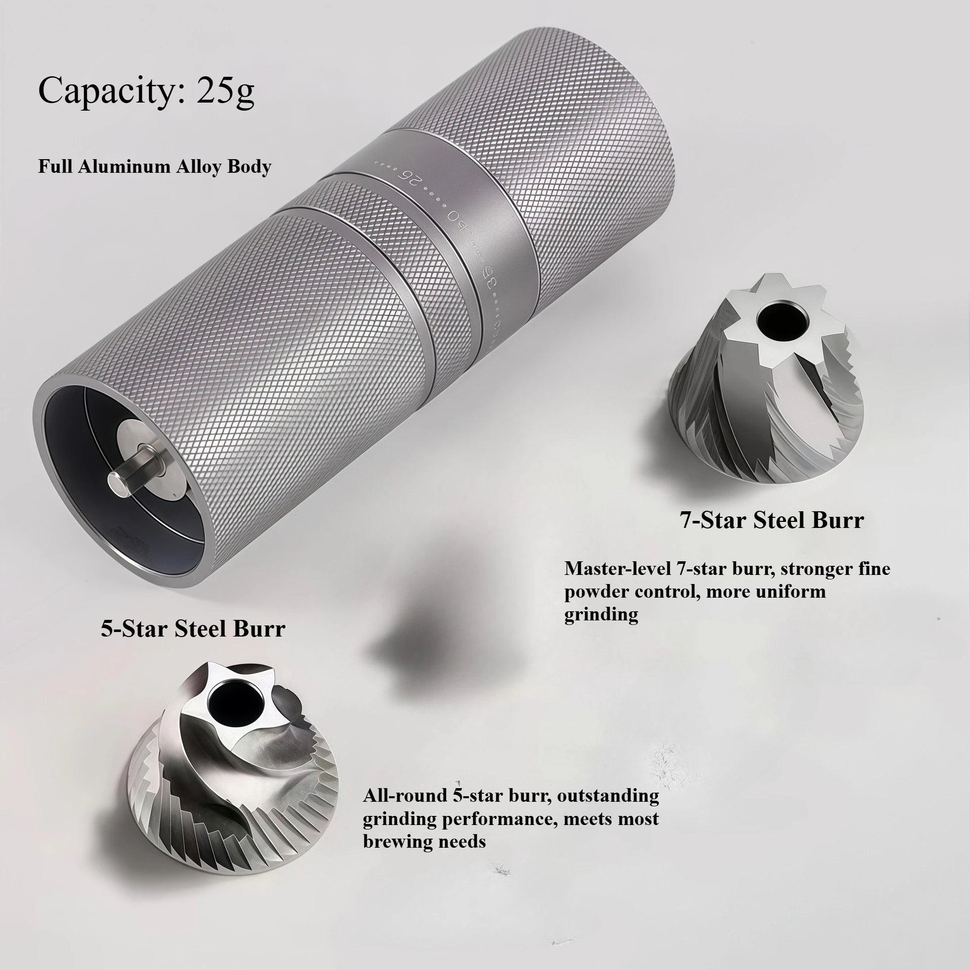 Manual Coffee Grinder,Hand Coffee Maker&Coffee Bean Grinder,Hand Coffee Grinding Tool for FreshGrinding,Hand-Crank Coffee Maker Qme
