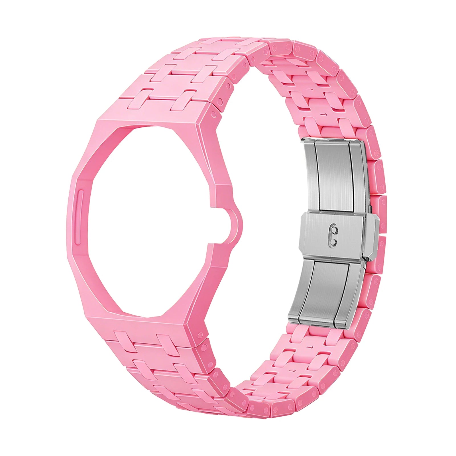 Ceramic Modification Kit for Swatch X AP Royal POP Biomaterials Watch Case + bioceramic Strap Pocket Changer To Wristwatch Qme Pink 3