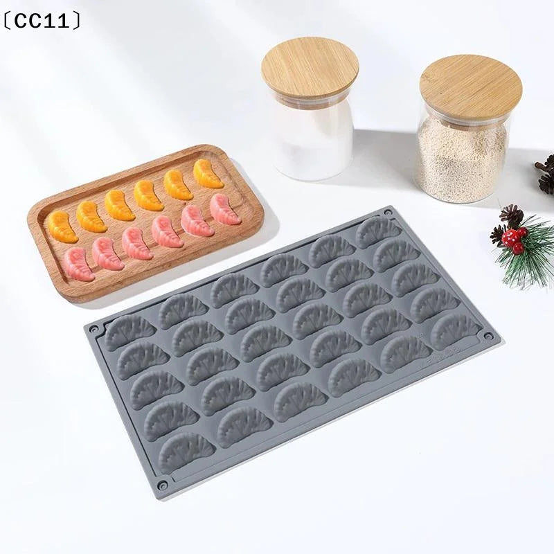 30-Cavity Orange Design Mousse Cake Mold Kitchen Silicone Moulds Qme