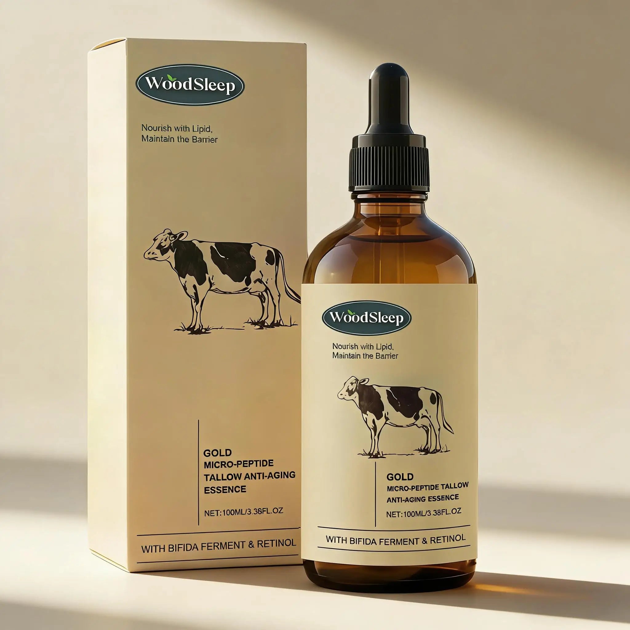 Beef Tallow Serum Anti-Wrinkle Shrinking Pores Tighten Loose Skin Reduce Fine Lines Hydrating Anti Aging Moisturizing Face Care Qme