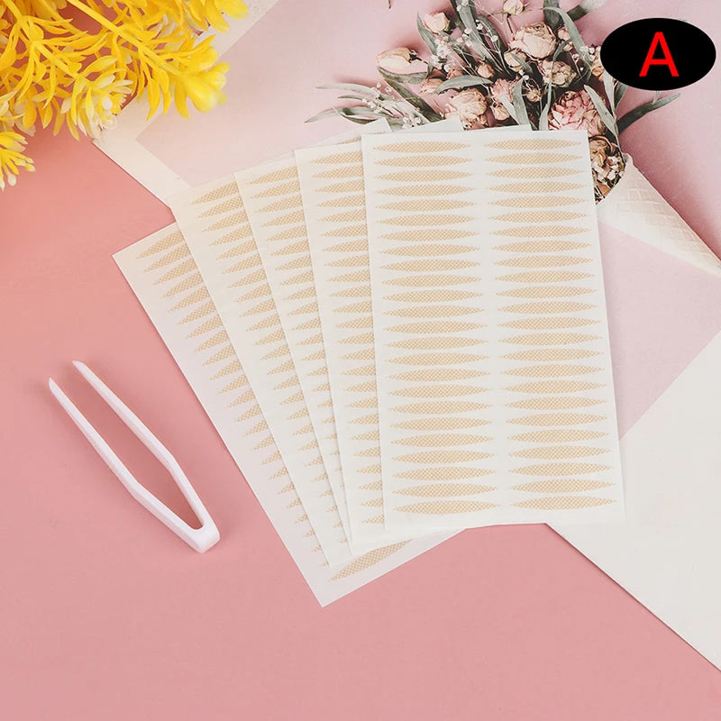 Invisible Lace Mesh Double Eyelid Tape Adhesive Stick Tweezer Eye Qme A
