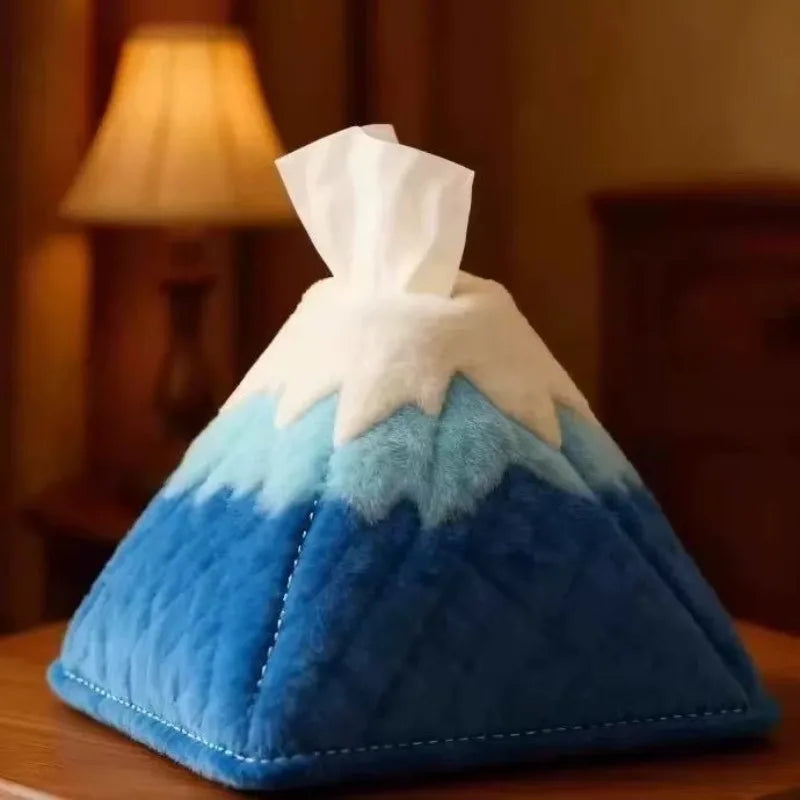 Rizhao Jinshan Mountain Peak Romantic Tissue Box Decorations Home Qme Blue