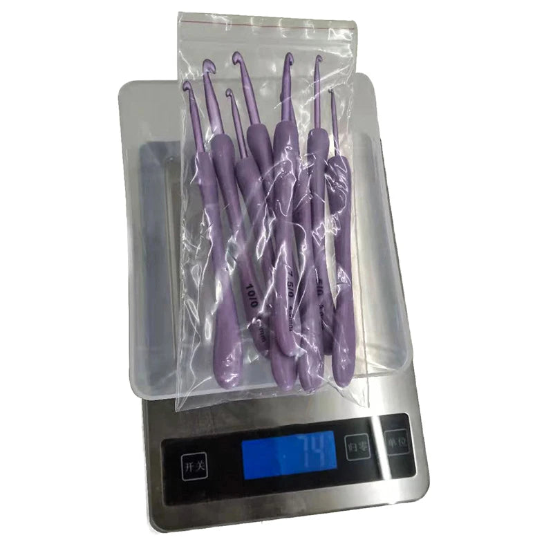 2 5- Purple Crochet Hooks Craft Weaving Knitting Needles DIY Sewing Qme