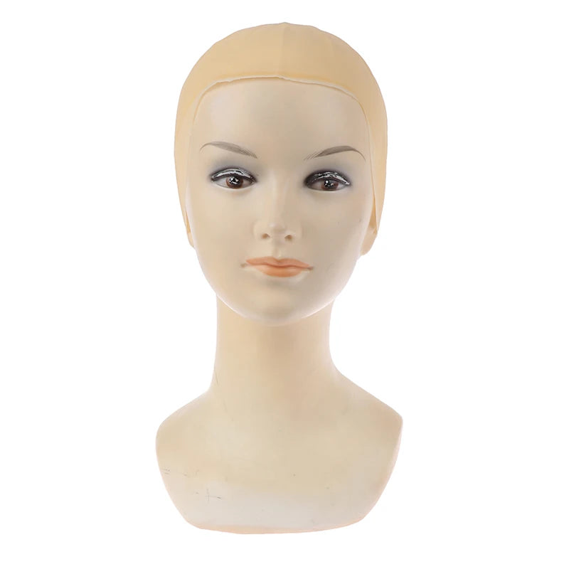 Latex Bald Head Skin Cap Unisex Prosthetic Wig Cosplay Party Hair Qme Small