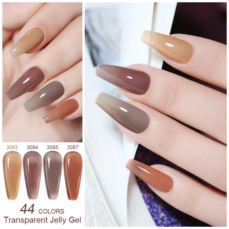 Arte Clavo Summer Series Jelly Nude Gel Polish Translucent Nail Qme