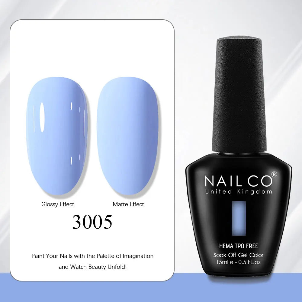NAILCO Gel Nail Polish Nails Semi-permanent UV Varnish Glitter Glass