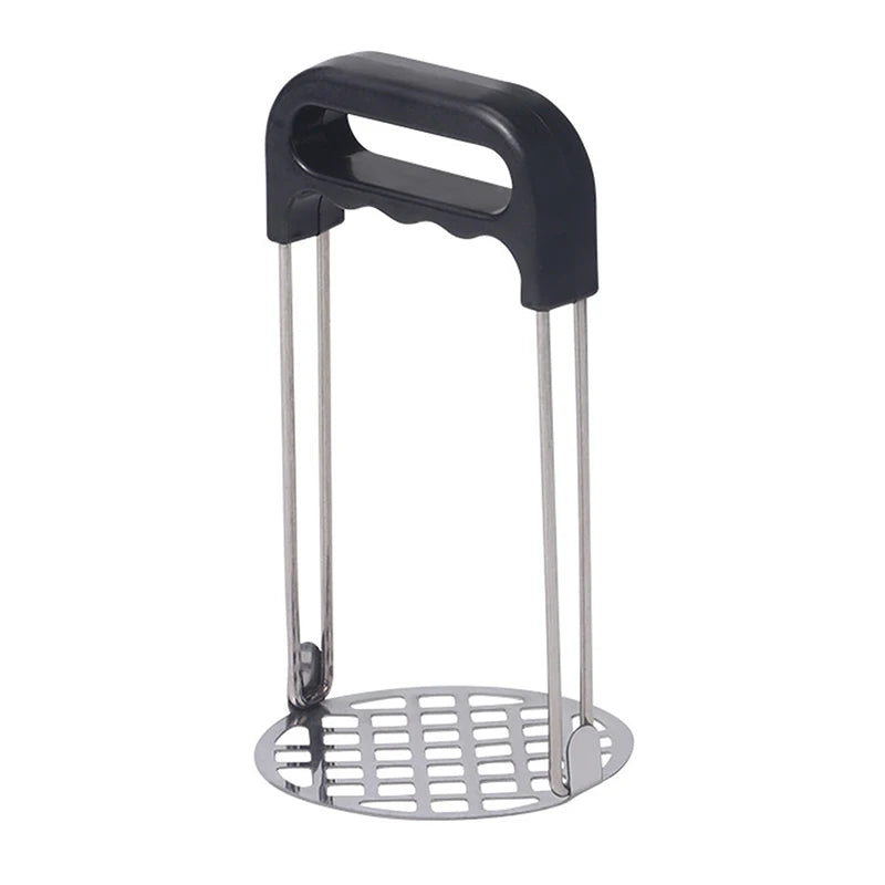 Manual Potato Masher Pressed Smasher Portable Kitchen Tool Babies Qme Black