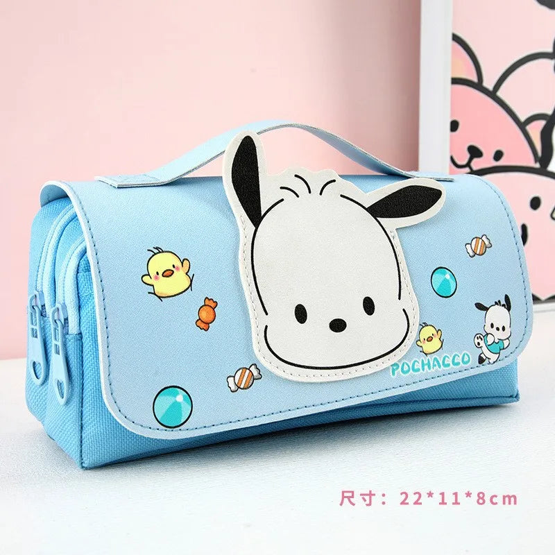 Hello Kitty Kuromi New Stationery Pouch Large-Capacity Stationery Case Cartoon-Themed Student Pencil Case Qme 3