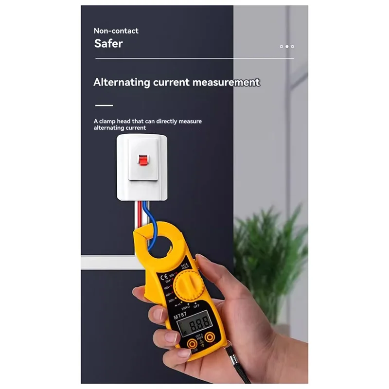 A02F-MT87 Ammeter Resistance Tester For AC Current Measurement With High-Definition Digital Display Qme