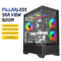 Mini Gaming Computer Case M-ATX ITX Seaview Room 270 Full View Qme Default Title