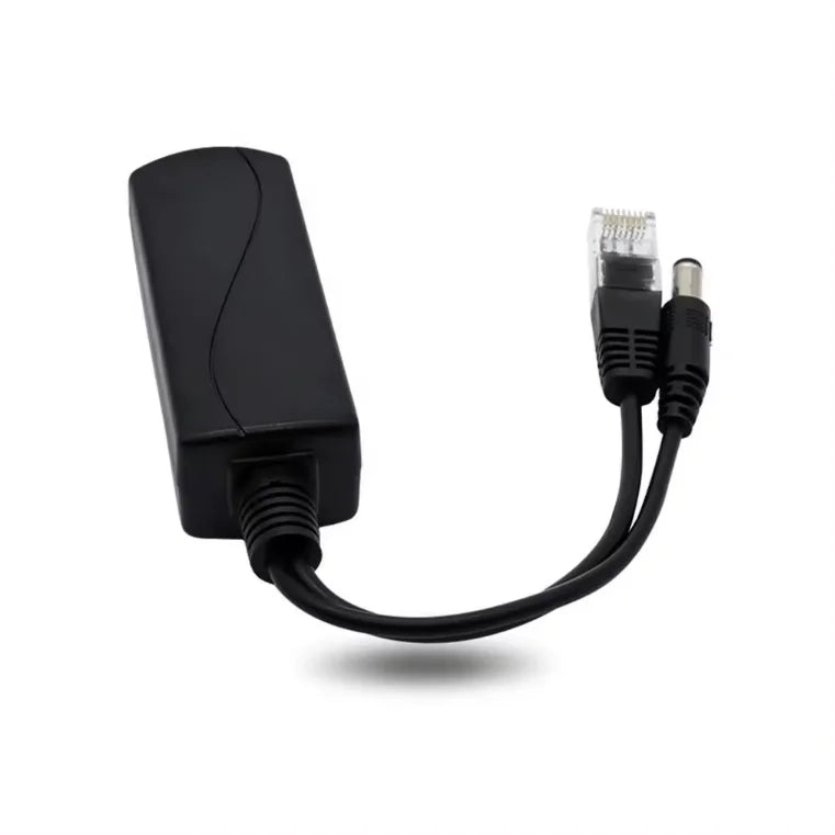 2pcs 100Mbps Standard POE Splitter 48V to 5V 2.4A Micro USB TYPE-C DC Power Adapter Qme