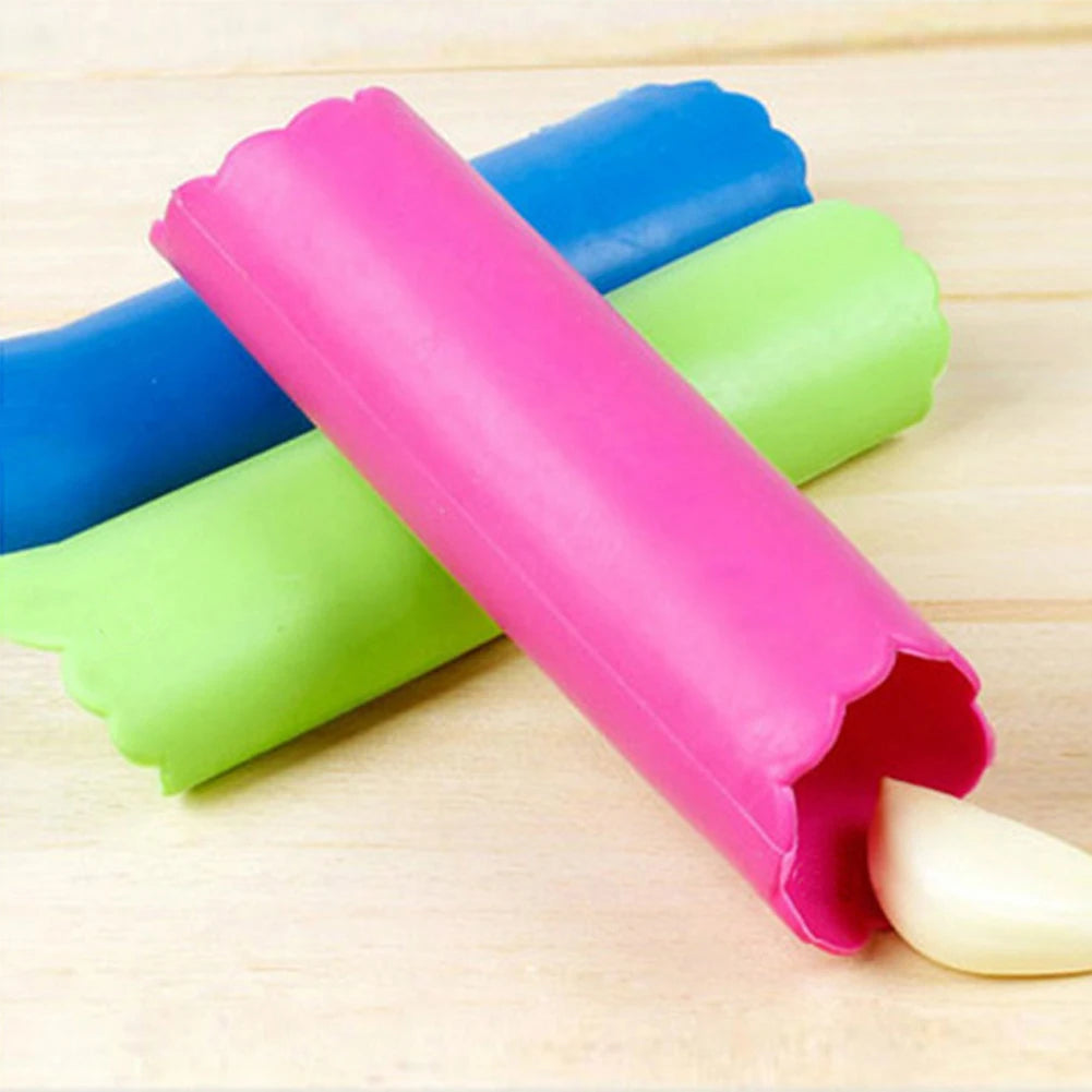 Silicone Garlic Peeler Skin Remover Roller Keeper Garlic Stripper Garlic Tube Rollers Garlic Tools Kitchen Gadgets Qme