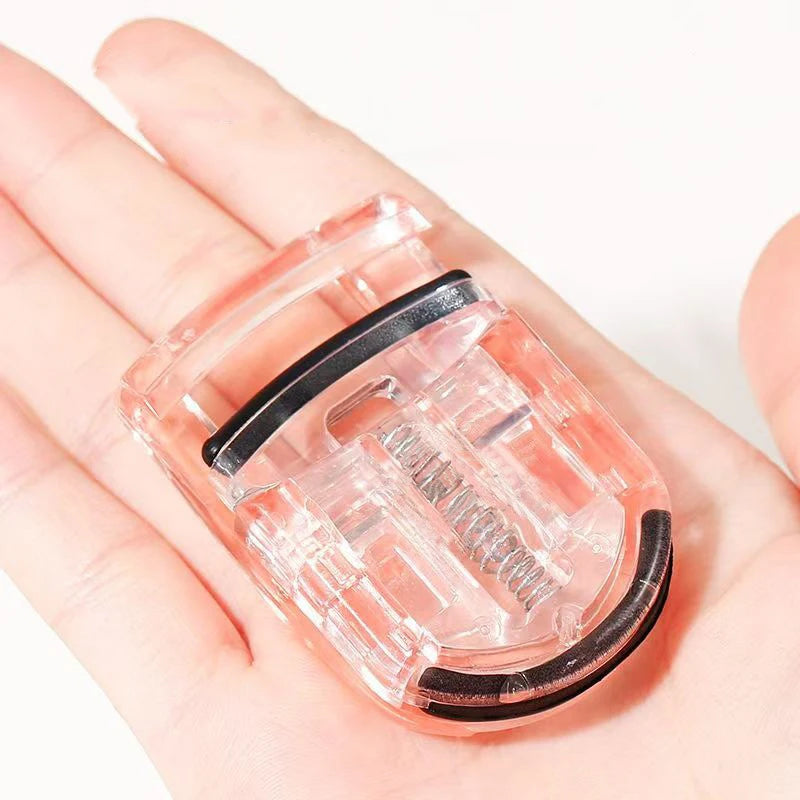 Mini Portable Eyelash Curler, Wide Angle Rimless Spring Tool, Lightweight Compact Makeup Tool for Professional Travel Home Use Qme
