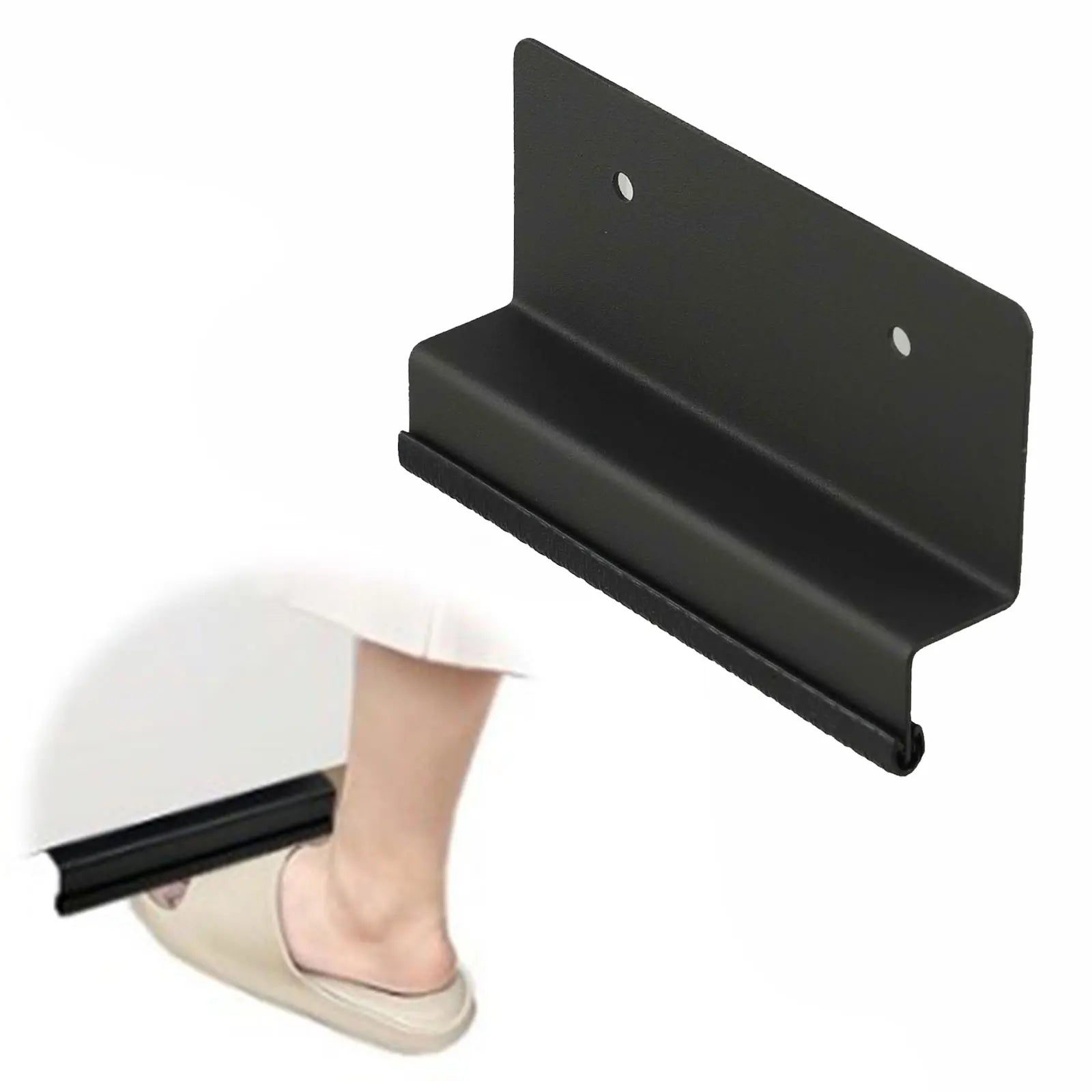 Touchless Cabinet Foot Pull Carbon Steel Opener Trash Can Drawer Cabinet Foot Handle Door Handles For Home Kitchen Qme
