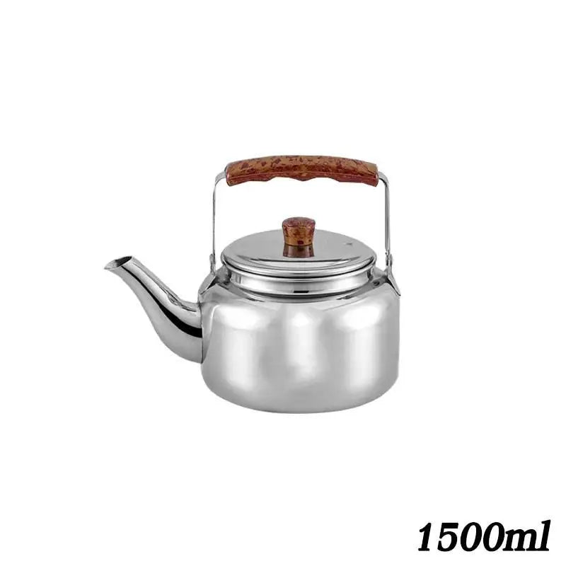Thickened Stainless Steel Non Magnetic Kettle Home Use Suitable Qme B Silver