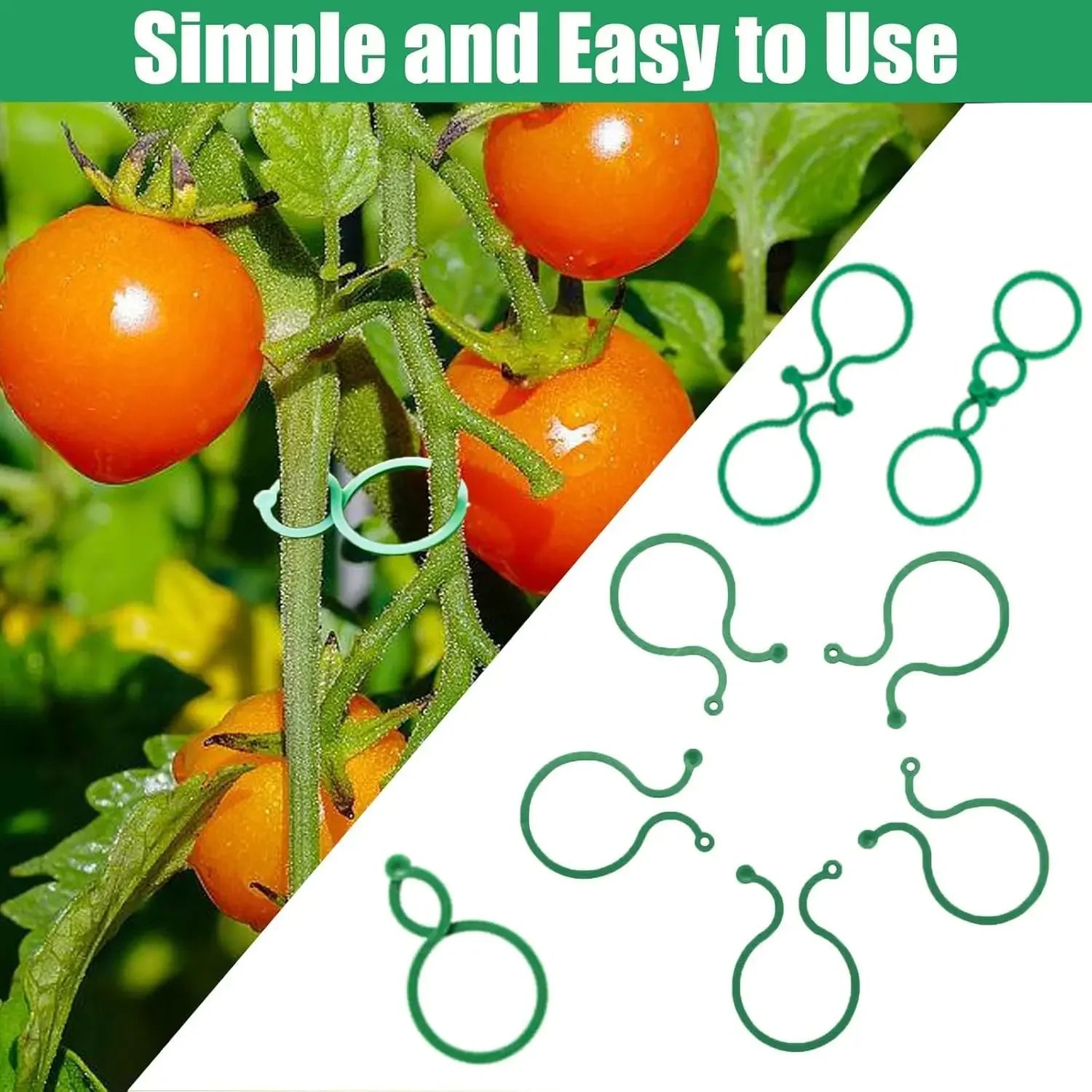 50/100/200Pcs Plant Clips for Climbing Plants Garden Clips Plant Support Clip for Gardening Clip for Support & Securing Planecu Qme