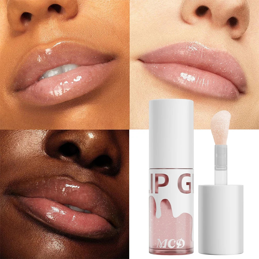 Glitter Shimmer Sexy Lip Oil Hydrating Plumping Coat Lipstick Qme