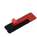 Portable Mobile Phone Desktop Holder Invisible Back Sticker Support Qme black