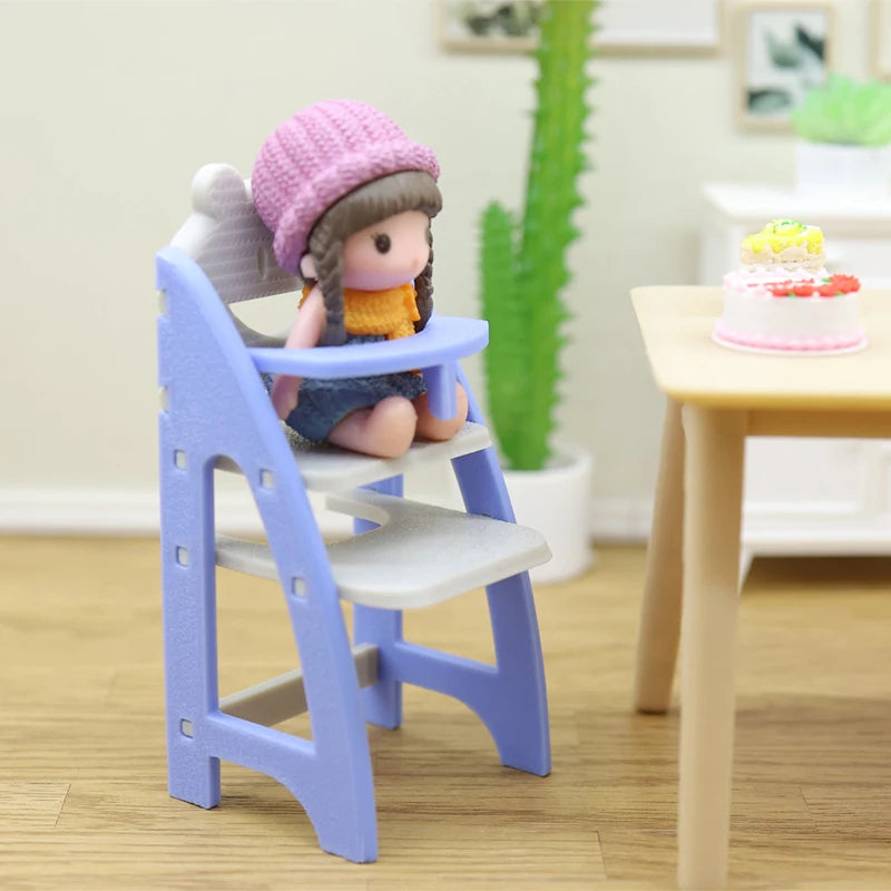 Miniature Simulation Baby Dining Chair Model 1 12 Scale Dollhouse Qme