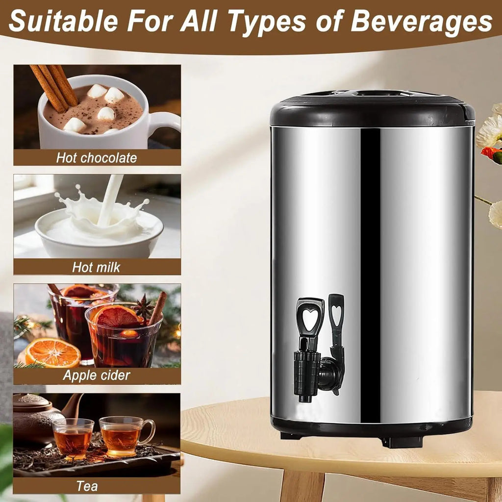 Insulated Water Dispenser Spigot Double Wall Container Large Capacity Qme