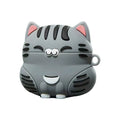 Cartoon Silicone Cute Cat Case for AirPods Pro 3, Cute Standing Silicone Cover, Shockproof Protective Shell with Lovely Design Qme A