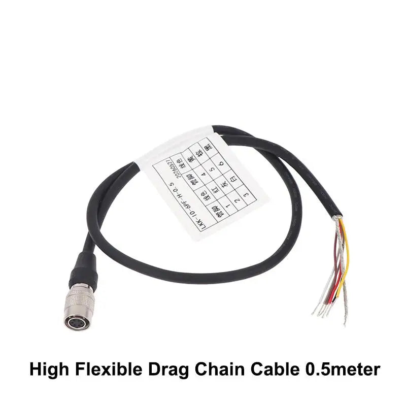 HR10A-7P-6S 6Pin Industrial Camera I O Trigger Cable Power Adapter Qme B 0.5m