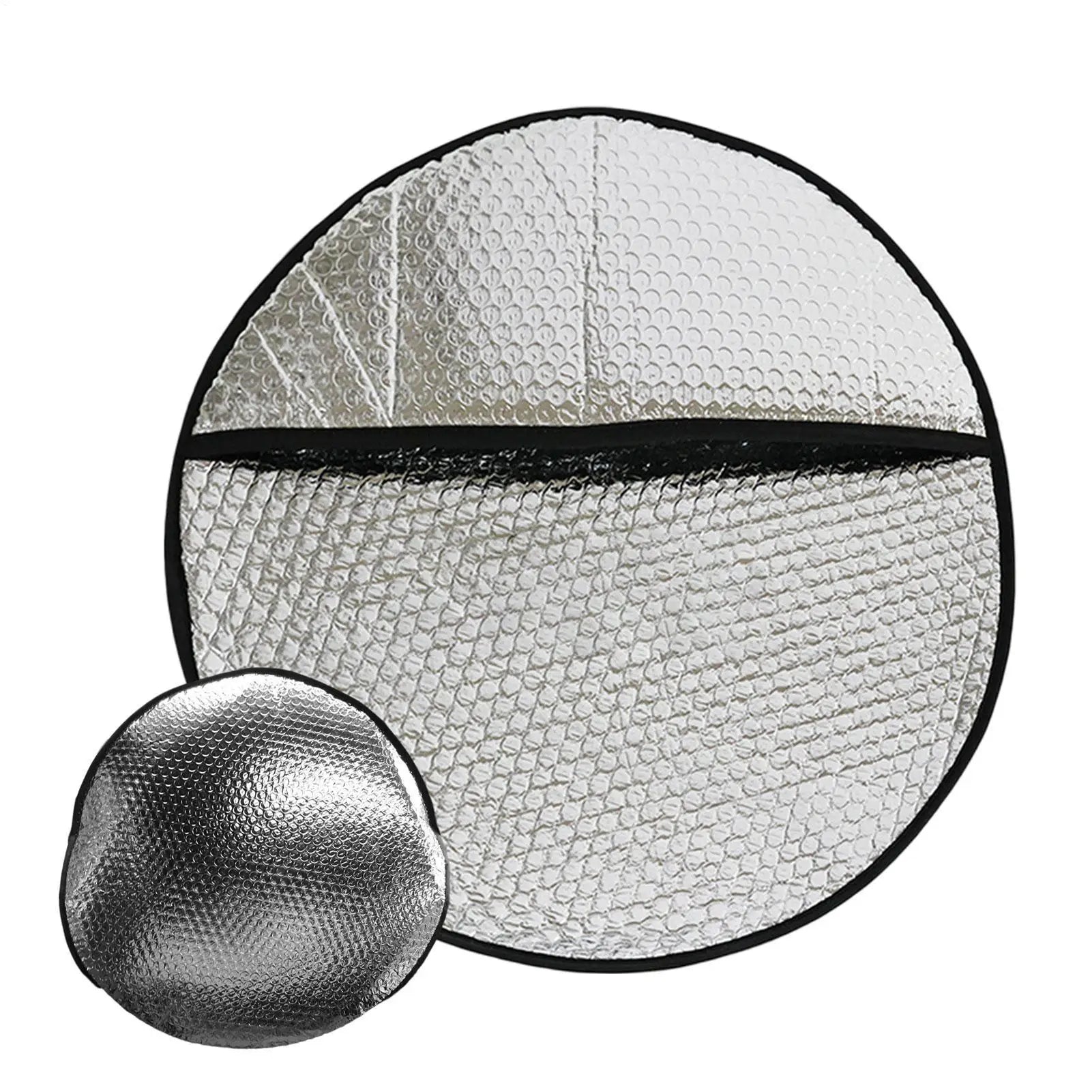 Foil Steering Wheel Cover Steering Wheel Sun Block Aluminum Foil Reflector Protective Vehicle Sunshade Heat Isolation for SUV Qme