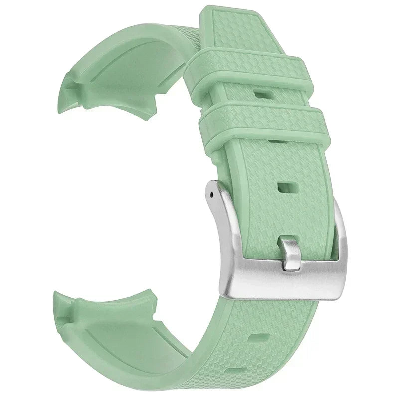 Watch Band for Omega X Swatch Joint MoonSwatch Speedmaster Curved End Rubber Silicone Strap Women Men Soft Sport Bracelet 20mm Qme GrS 20mm