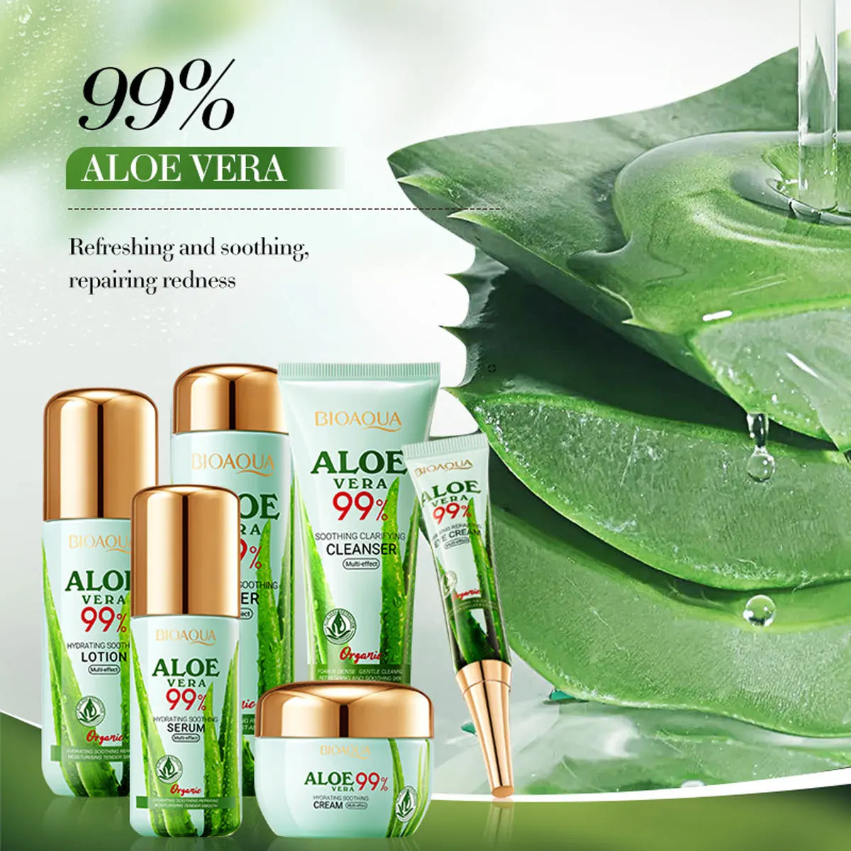 6-Piece Aloe Skin Care Moisturizing Face Cream Christmas Box Qme