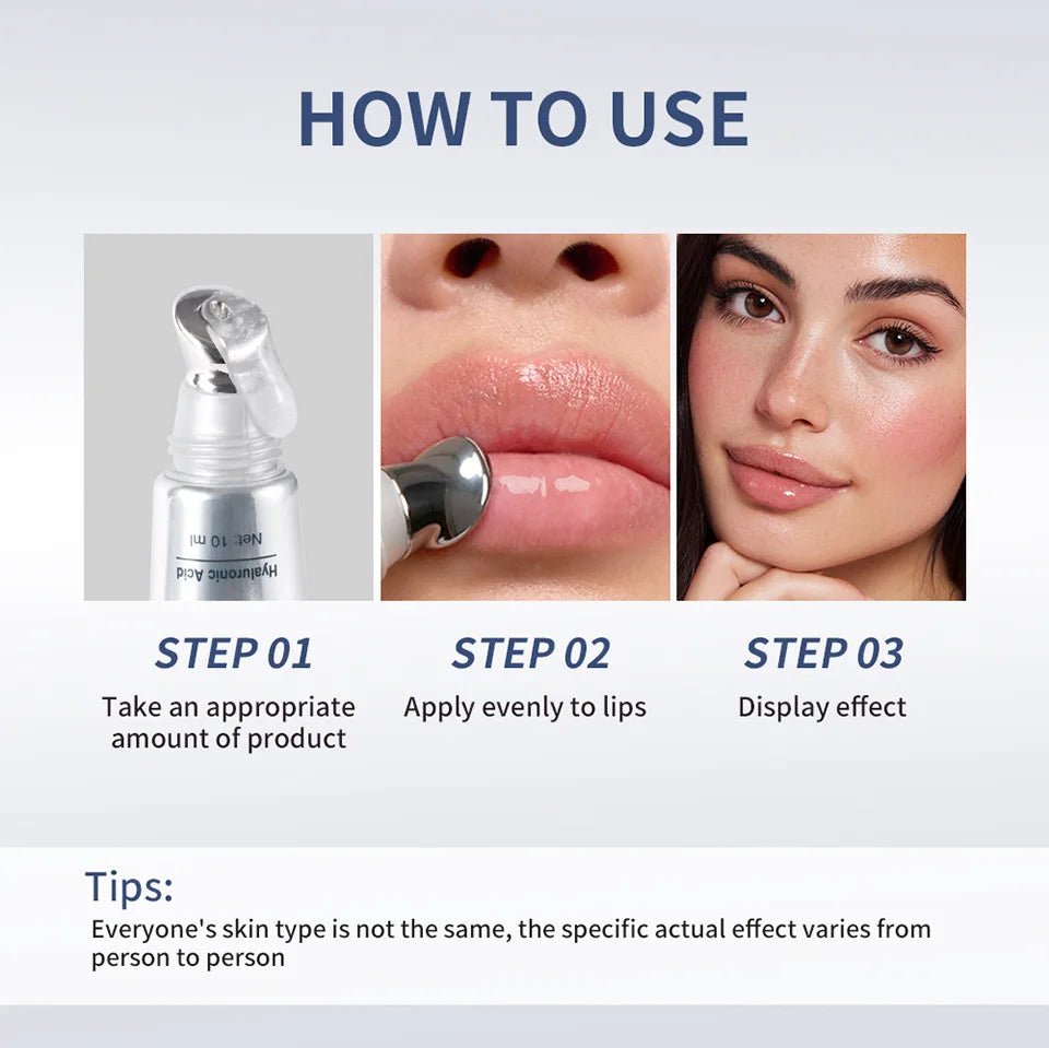 Instant Lip Plumping Essential Oil Hyaluronic Acid Nourishing Antiwrinkle Moisturising Sexy Lip Care Ultimate Plumping Lip Gloss Qme