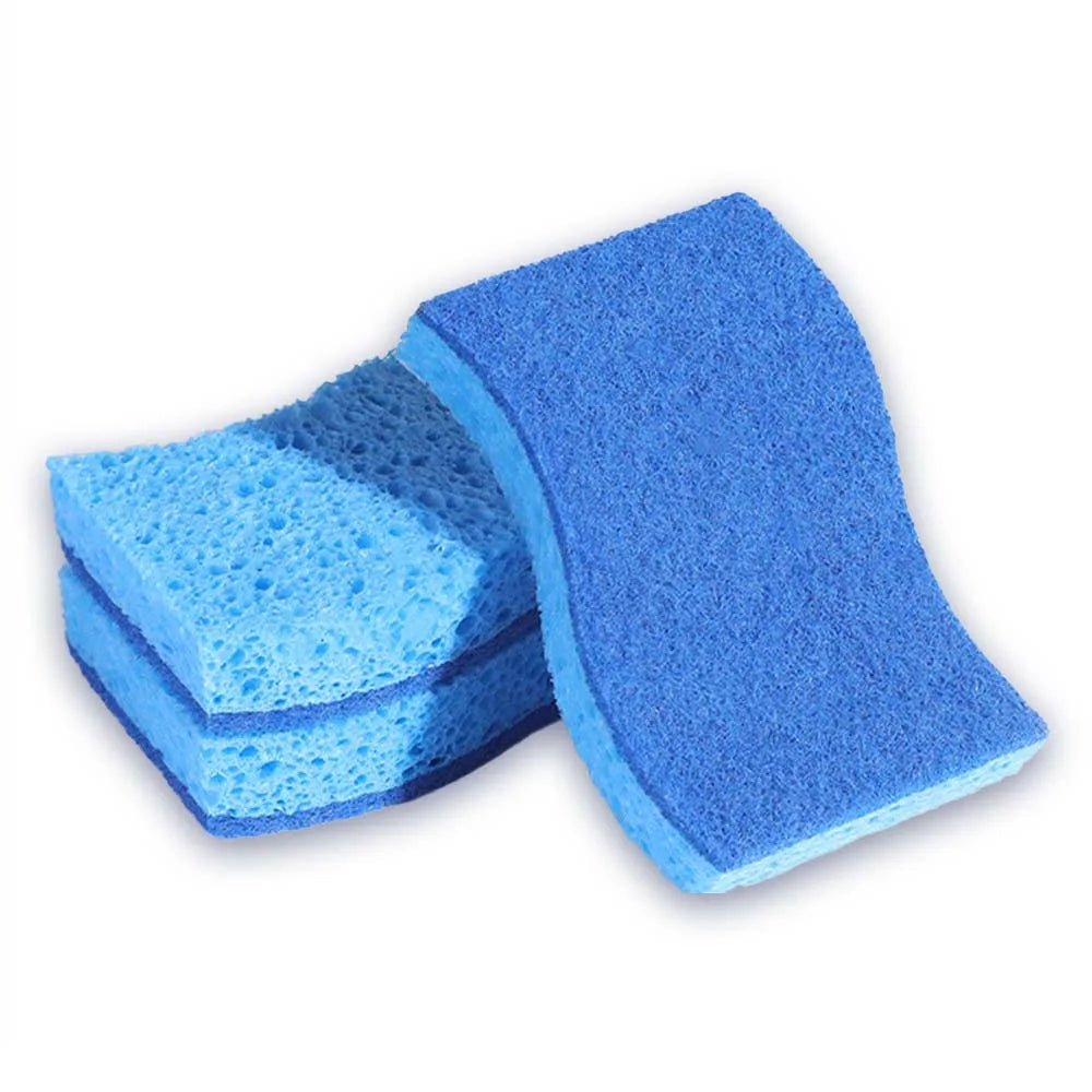 3pcs Sponge cleaning tool for daily dishwashing, pot washing, and sponge cleaning in the kitchen and household, made of sponge b Qme 3pcs