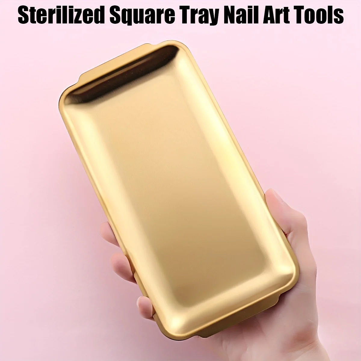 Square storage tray, multi-purpose nail tool storage tray, nail clipper tray, nail studio desktop tool storage tray, Qme
