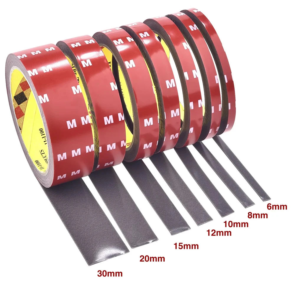 Double sided Adhesive Tape Extra Strong Acrylic Foam Adhesive Tape Automotive Thickened High Temperature Fixing Sticky Tape Tool Qme