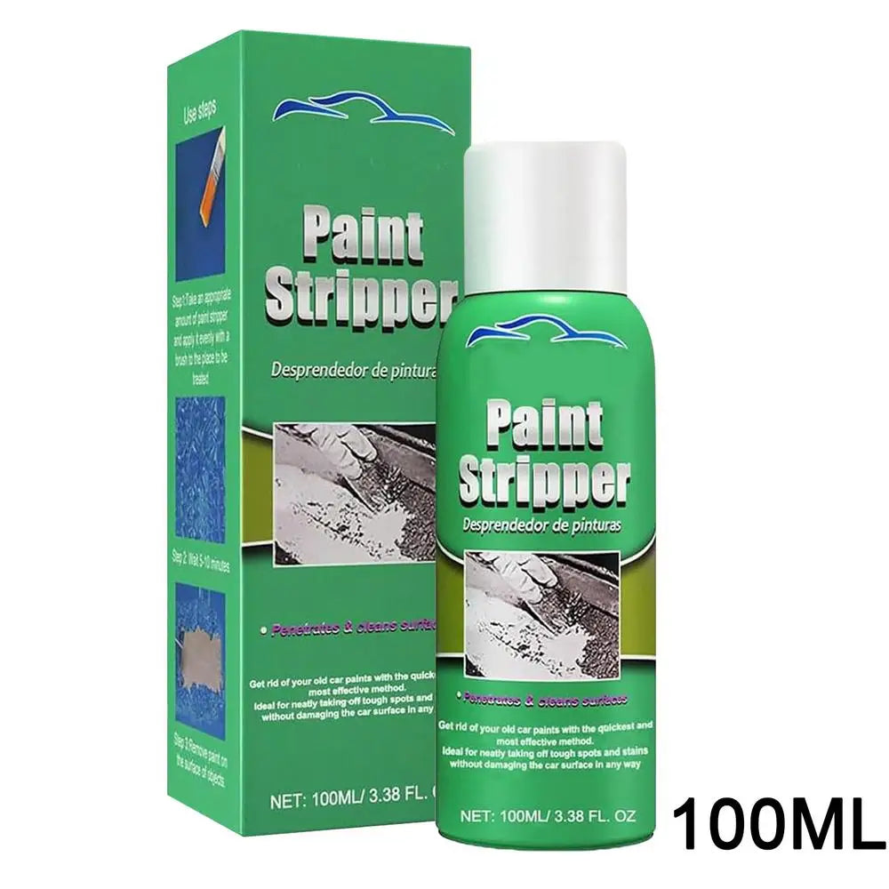 Paint Remover for Concrete 100ml Paint Thinner Remover Fast-Acting Car Dust Remover Supplies for Glass Metal Wood Furniture Use Qme 100ml