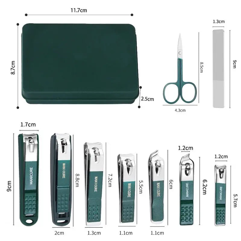 Complete 4 Nail Care Stainless Steel Clippers Pedicure Tools Home Qme