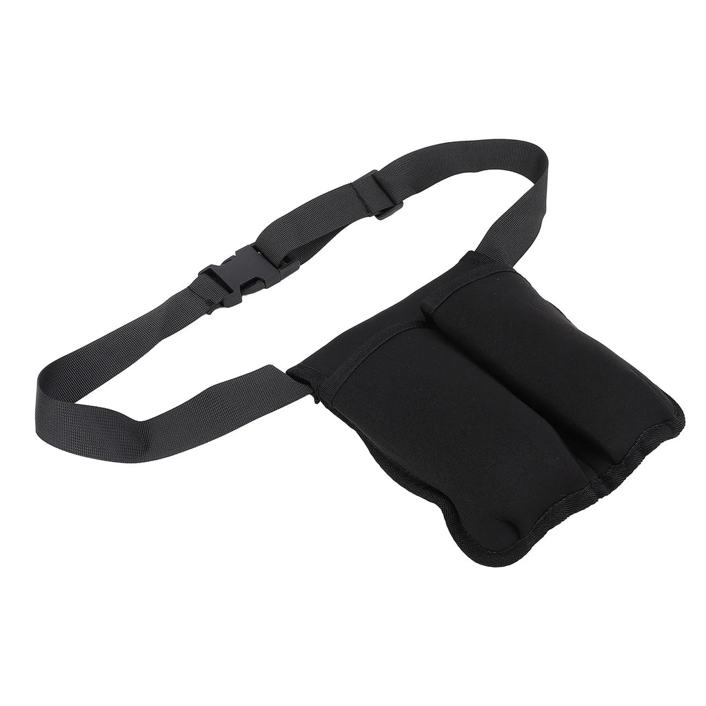 Massage Waist Pouch Two Bottles Massage Bottle Bag Adjustable Belt Supplies Professional Lotion Holster for Therapist Qme