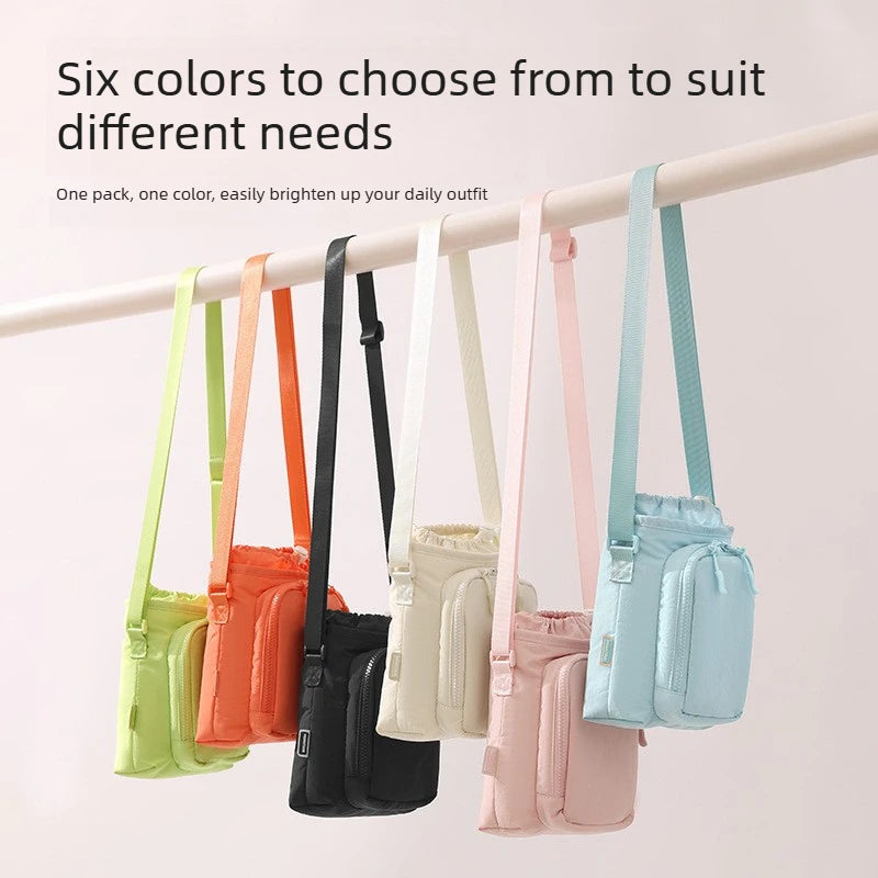 A Mobile Phone Bag New Crossbody Shoulder Water Bottle Bag Waterproof Yoga Bag Running Sports Outdoor Portable Bag Qme
