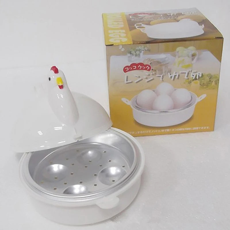 1Pc Microwave Chicken Shaped Microwave Egg Steamer Microwave Egg Steamer Egg Cooker. Qme