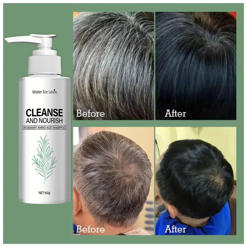 Rosemary Amino Acid Shampoo - Cleanses & Nourishes with Ginger Root Extract for Soft, Shiny Hair Qme