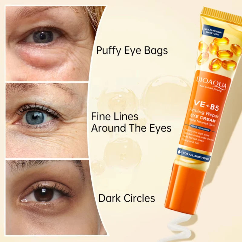 Instant Wrinkle Remove Eye Cream Collagen Remove Fine Lines Eye Bags Anti Dark Circle Puffiness Moisturizing Firming Eye Care Qme