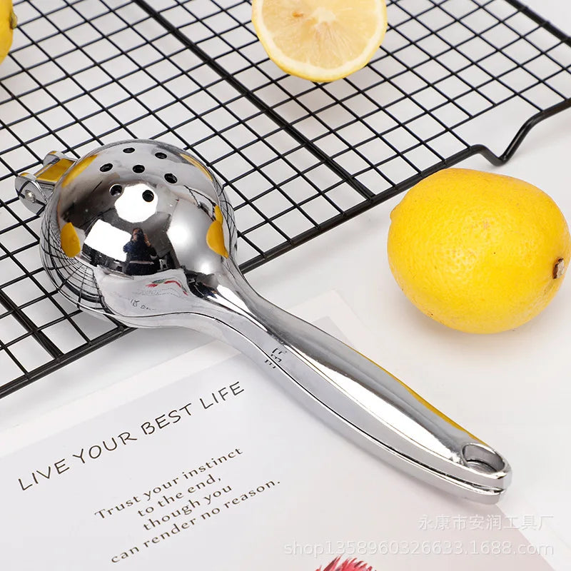 Premium Zinc Alloy Lemon Clip Juicer Manual Citrus Press Home Kitchen Qme