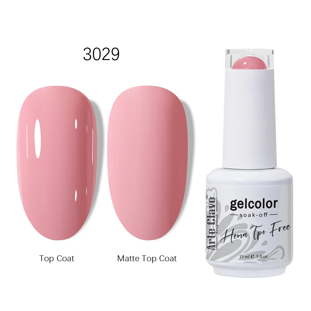 Arte Clavo HEMA TPO Gel Nail Polish Pink Series Semi Permanent Soak Qme